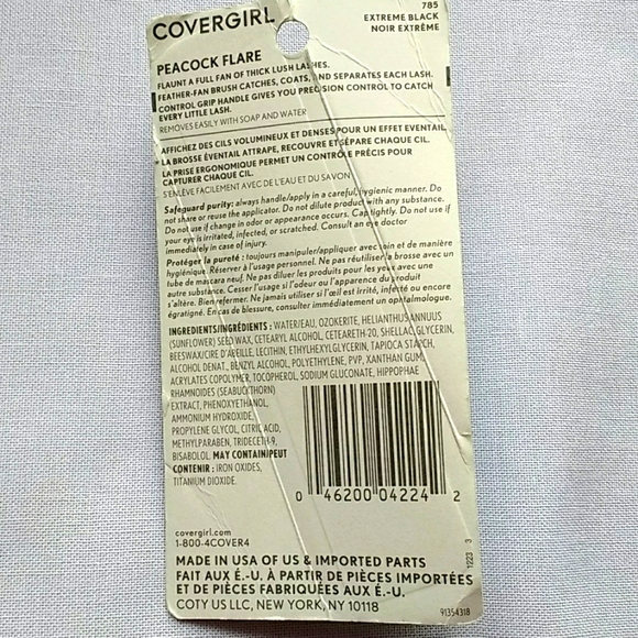 Cover Girl Peacock Flare Mascara Extreme Black - Picture 3 of 3